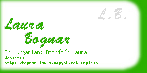 laura bognar business card